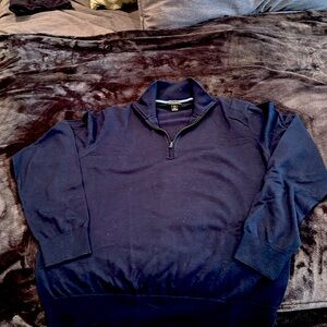 Dark Blue Quarter Zip
NEVER WORN
85% cotton sweater
15% cashmere